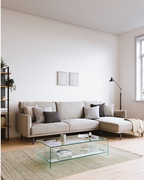 Skleněný konferenční stolek 55x110 cm Burano – Kave Home
