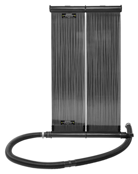 FurniGO Solární panel pro ohřev vody 116x66x6 cm - antracit