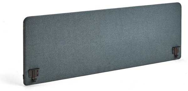 AJ Produkty Stolový paraván ZONE, černé svorky, 2000x650x36 mm, potah Etna, petrolejově modrá