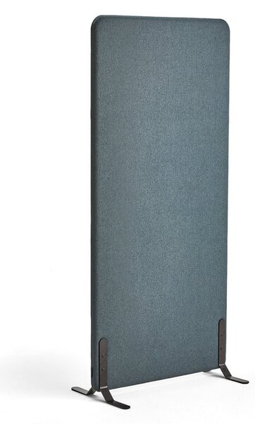 AJ Produkty Paraván ZONE, 1700x800x46 mm, potah Etna, černé nohy, petrolejově modrá