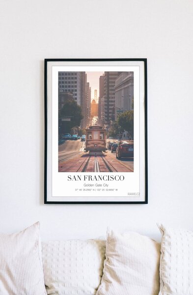 San Francisco Cable Car Fotopapír 30 x 40 cm