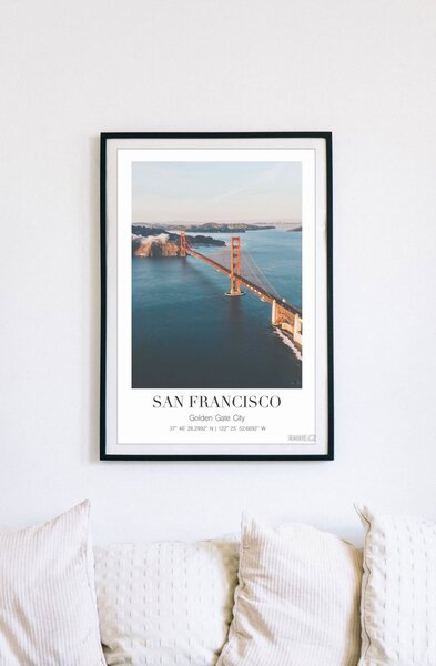San Francisco Bay Samolepící 30 x 40 cm