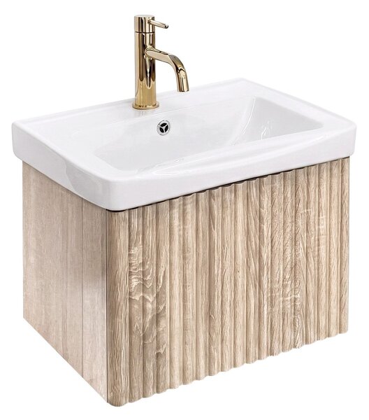 Koupelnová skříňka s umyvadlem Rea DB85-50-3 Orio Light 50cm