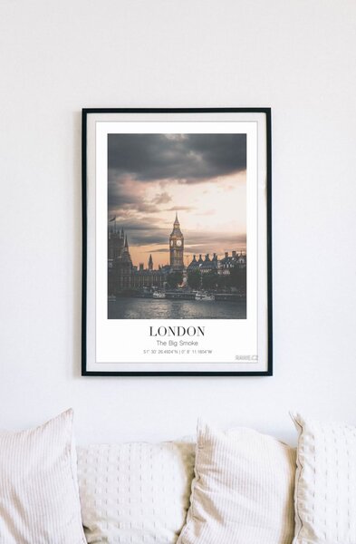 London City Skyline Fotopapír 30 x 40 cm