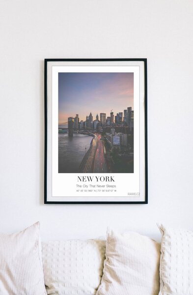 Manhattan skyline Fotopapír 20 x 30 cm