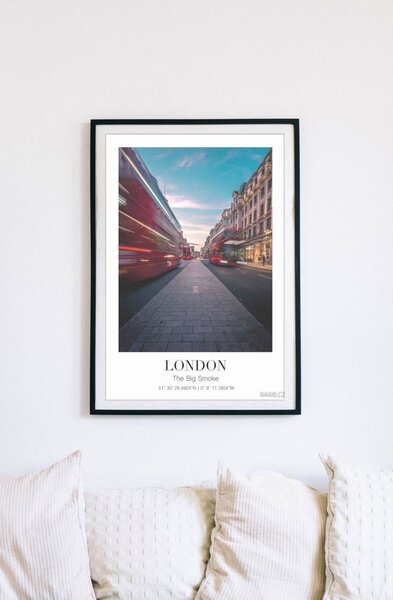 Londýn v pohybu Samolepící 20 x 30 cm