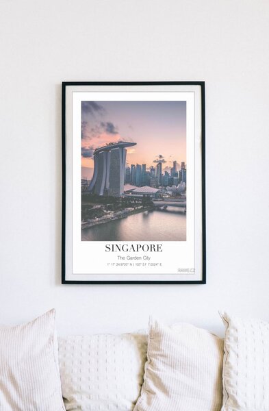 Singapur 3 Samolepící 50 x 70 cm