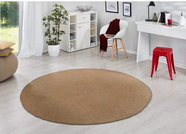 Hnědý kulatý koberec ø 133 cm Fancy – Hanse Home