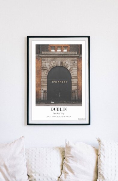 Dublin City Ireland Fotopapír 70 x 100 cm