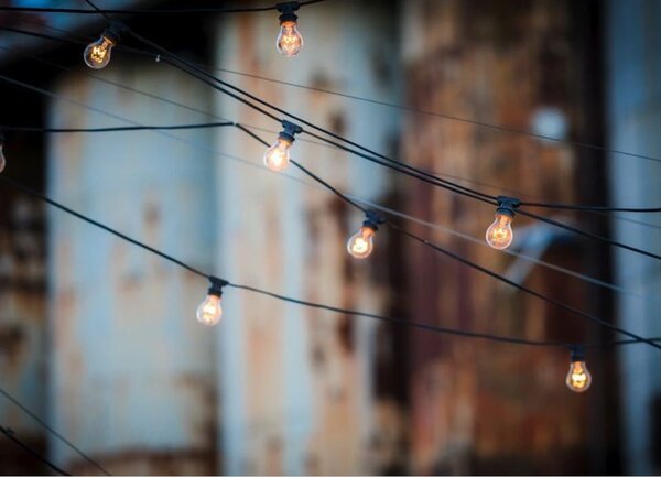 T-LED LED světelný řetěz STL10M 10m, 10xE27, IP65
