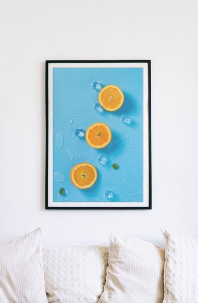 Pomeranče na ledu Fotopapír 30 x 40 cm