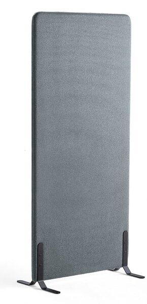 AJ Produkty Paraván ZONE, 1700x800x46 mm, potah Rivet, černé nohy, modrošedá