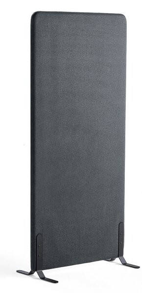 AJ Produkty Paraván ZONE, 1700x800x46 mm, potah Rivet, černé nohy, antracitově šedá