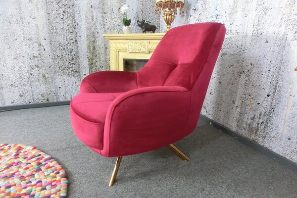 (2985) ELEGANZA elegantní křeslo bordó