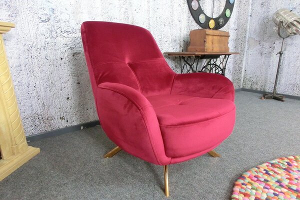 (2985) ELEGANZA elegantní křeslo bordó