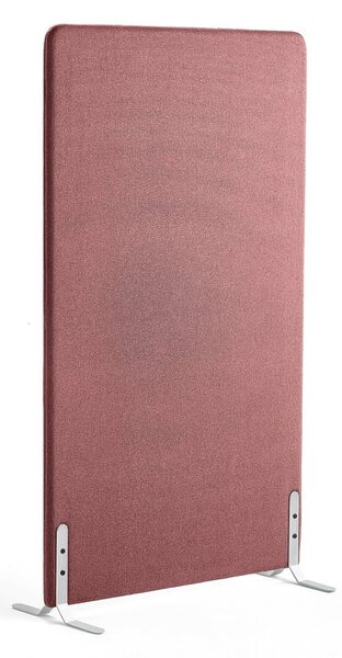 AJ Produkty Paraván ZONE, 1700x1000x46 mm, potah Rivet, bílé nohy, červenofialová