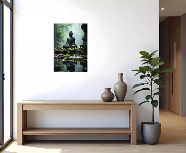 Obraz na zeď Budha a džungle
