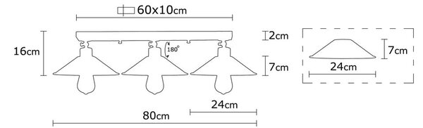 Stropní svítidlo v bronzové barvě s kovovým stínidlem ø 24 cm Berceste – Opviq lights