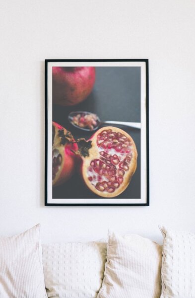 Granátové jablko v řezu Samolepící 20 x 30 cm