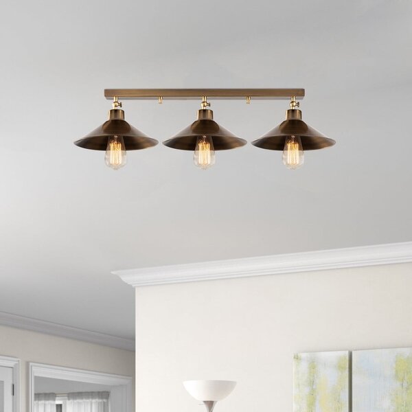 Stropní svítidlo v bronzové barvě s kovovým stínidlem ø 24 cm Berceste – Opviq lights
