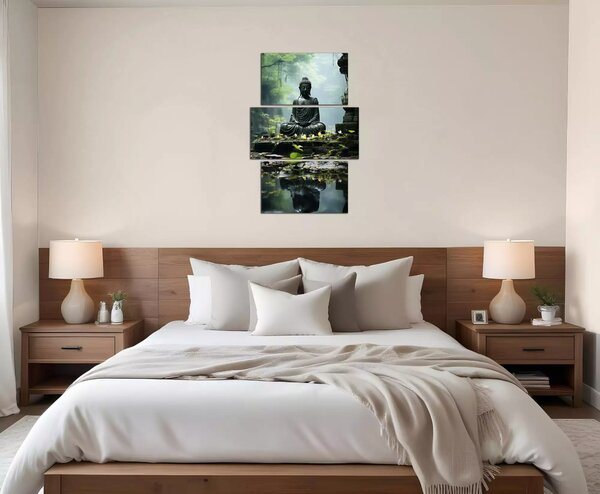 Obraz na zeď Budha a džungle