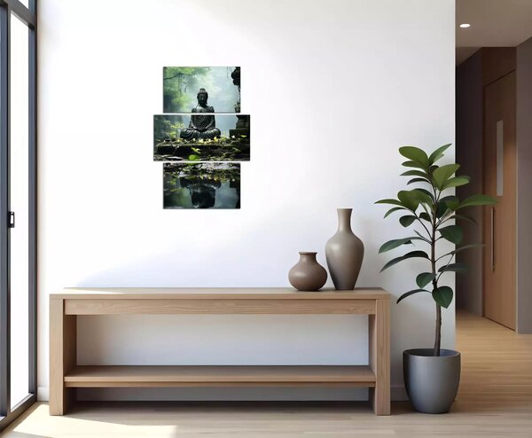 Obraz na zeď Budha a džungle