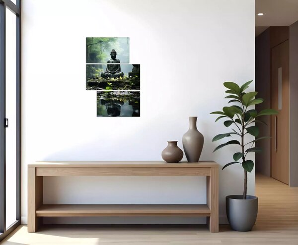Obraz na zeď Budha a džungle