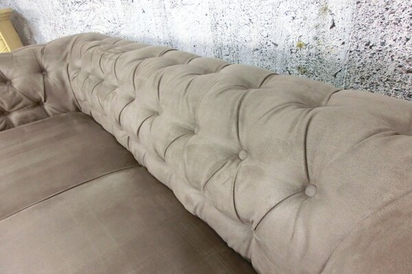 (3013) CHELLI Chesterfield pohovka hnědá