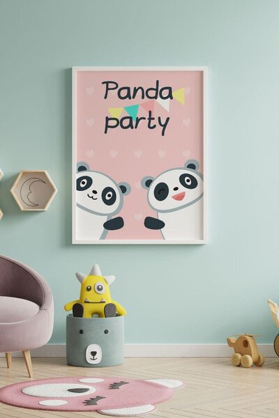Panda party 2 Fotopapír 50 x 70 cm