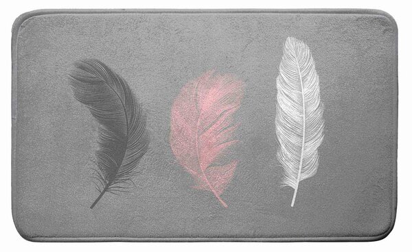 Šedá koupelnová předložka 45x75 cm Penelope – douceur d'intérieur