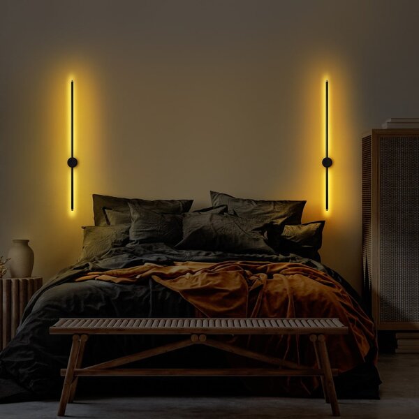 Černé LED nástěnné svítidlo Sword – Opviq lights