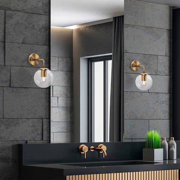 Nástěnné svítidlo v mosazné barvě ø 15 cm Viran – Opviq lights