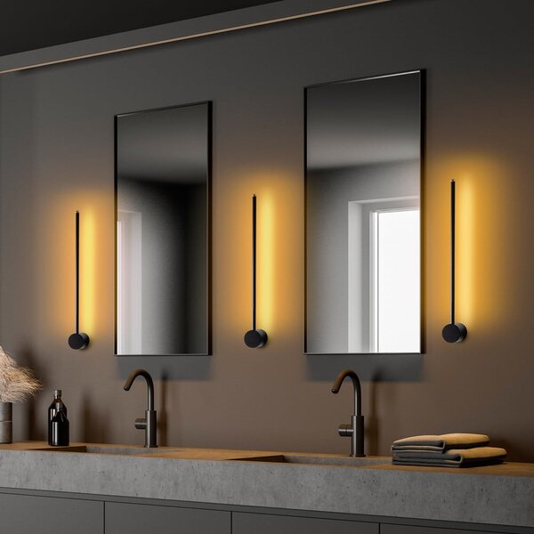 Černé LED nástěnné svítidlo Sword – Opviq lights