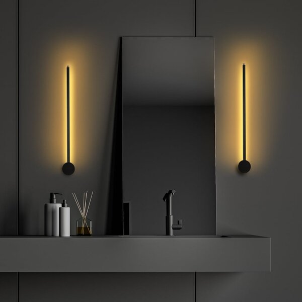 Černé LED nástěnné svítidlo Sword – Opviq lights