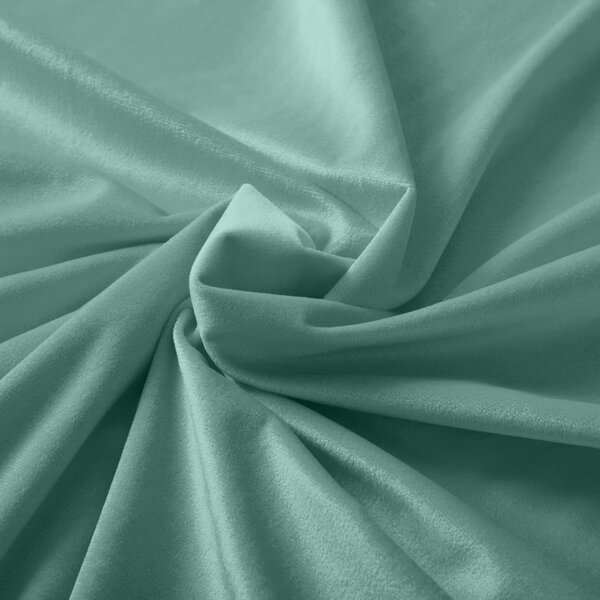 Biante Sametový oválný ubrus Velvet Premium SVP-048 Pastelová ledově zelená 60x100 cm