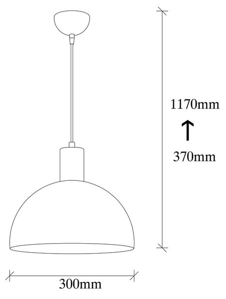 Černé/ve zlaté barvě závěsné svítidlo s kovovým stínidlem ø 30 cm Bakh – Opviq lights