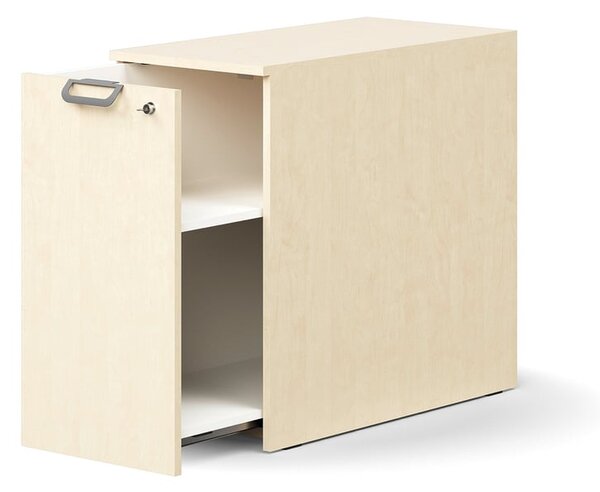 AJ Produkty Výsuvná skříňka QBUS, levá, s úchytkou, 740x400x800 mm, bříza
