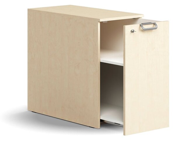 AJ Produkty Výsuvná skříňka QBUS, pravá, s úchytkou, 740x400x800 mm, bříza