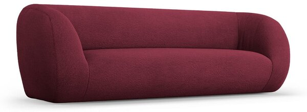 Vínová pohovka z textilie bouclé 230 cm Essen – Cosmopolitan Design
