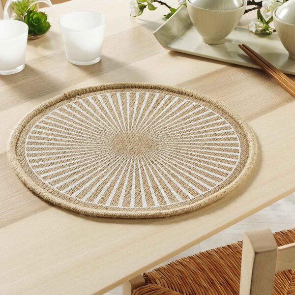 Prostírání z juty ø 38 cm Soleimio – douceur d'intérieur