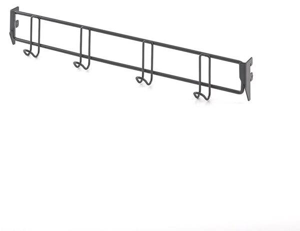 AJ Produkty Věšák k šatní stěně TRÅD, 600 mm, tmavě šedá