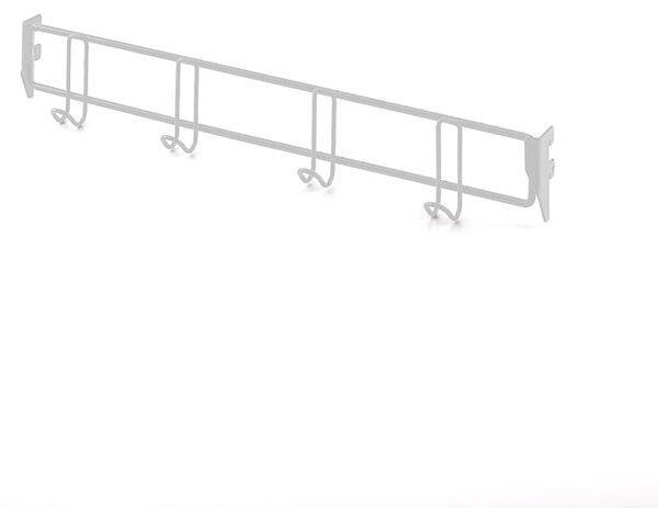 AJ Produkty Věšák k šatní stěně TRÅD, 600 mm, bílá