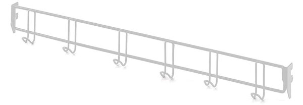 AJ Produkty Věšák k šatní stěně TRÅD, 900 mm, bílá