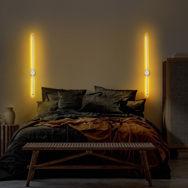 Bílé LED nástěnné svítidlo Sword – Opviq lights