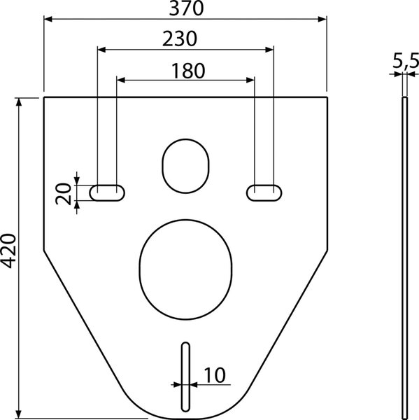 Alcaplast Izolační deska pro závěsné WC a bidet M91