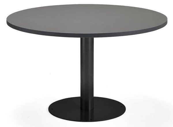 AJ Produkty Stůl GATHER, Ø 900x720 mm, HPL laminát, antracitově šedá, antracitově šedá