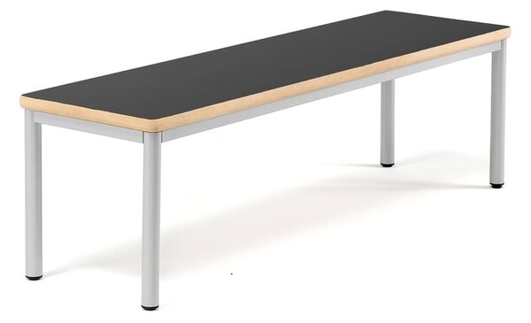 AJ Produkty Lavice BURÅS, bez opěradla, 1510x420, černá, stříbrná