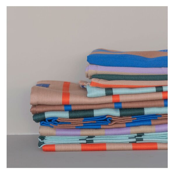 Bavlněné utěrky v sadě 2 ks 50x70 cm Stripes – Mette Ditmer Denmark