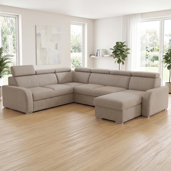 Sedací souprava OSLO U | 250x310x170 | rozkládací + 2x úložný prostor | VÝBĚR TKANIN