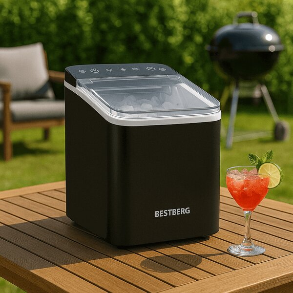 Výrobník ledu BestBerg BBCM-11 / 150 W / 12 kg/24 hod. / černá